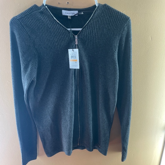 Calvin Klein Sweaters - Calvin Klein charcoal sweater. Never worn with tags